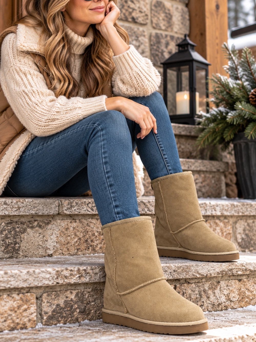 Zigi Girl Kick It Up Suede Wedge Boots – Women’s Size 8.5